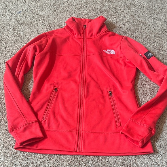 The North Face Vibrant Red Zip-Up Jacket - Picture 1 of 11